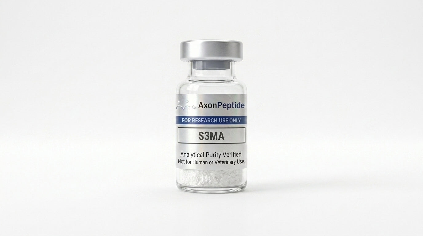 AXP gIp Series S3MA semaglutide analog lyophilized vial, GLP-1 receptor agonist research, RUO