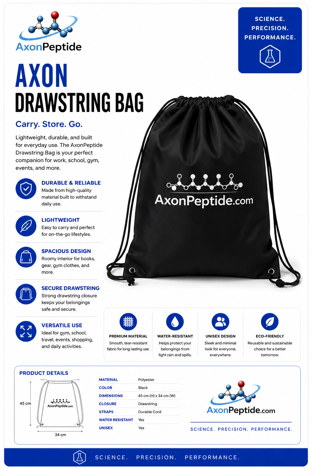 Ω AXON Drawstring Bag