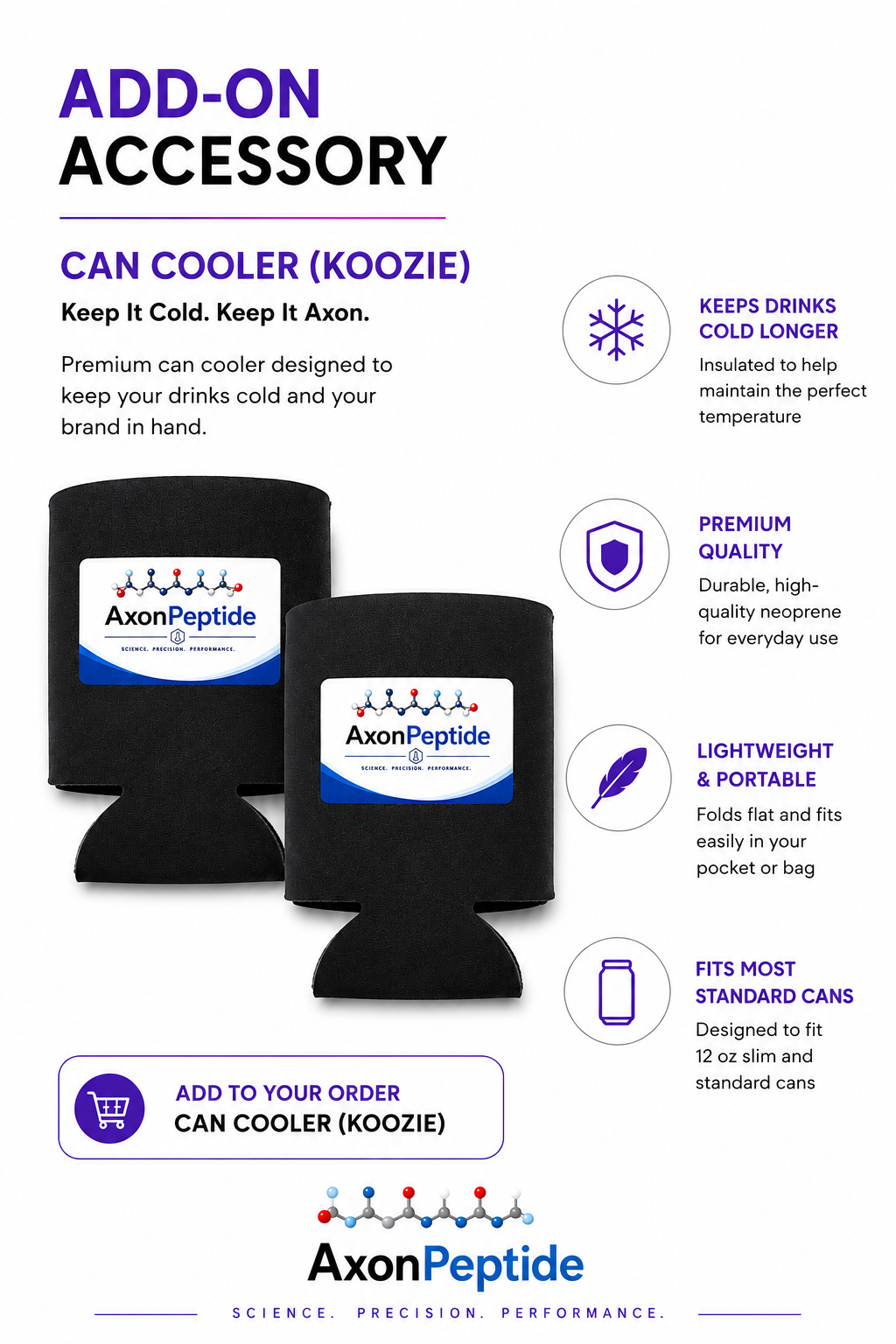 Ω AXON Premium Koozie