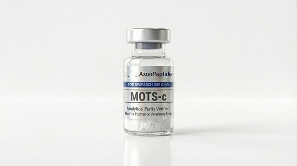 AXP-MOTS-c lyophilized peptide vial, mitochondrial-derived peptide, research use only