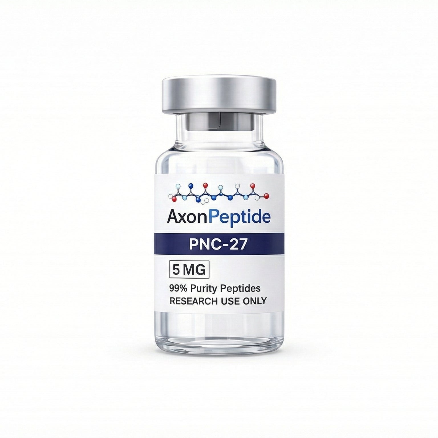 AxonPeptide PNC-27 peptide vial on a white background