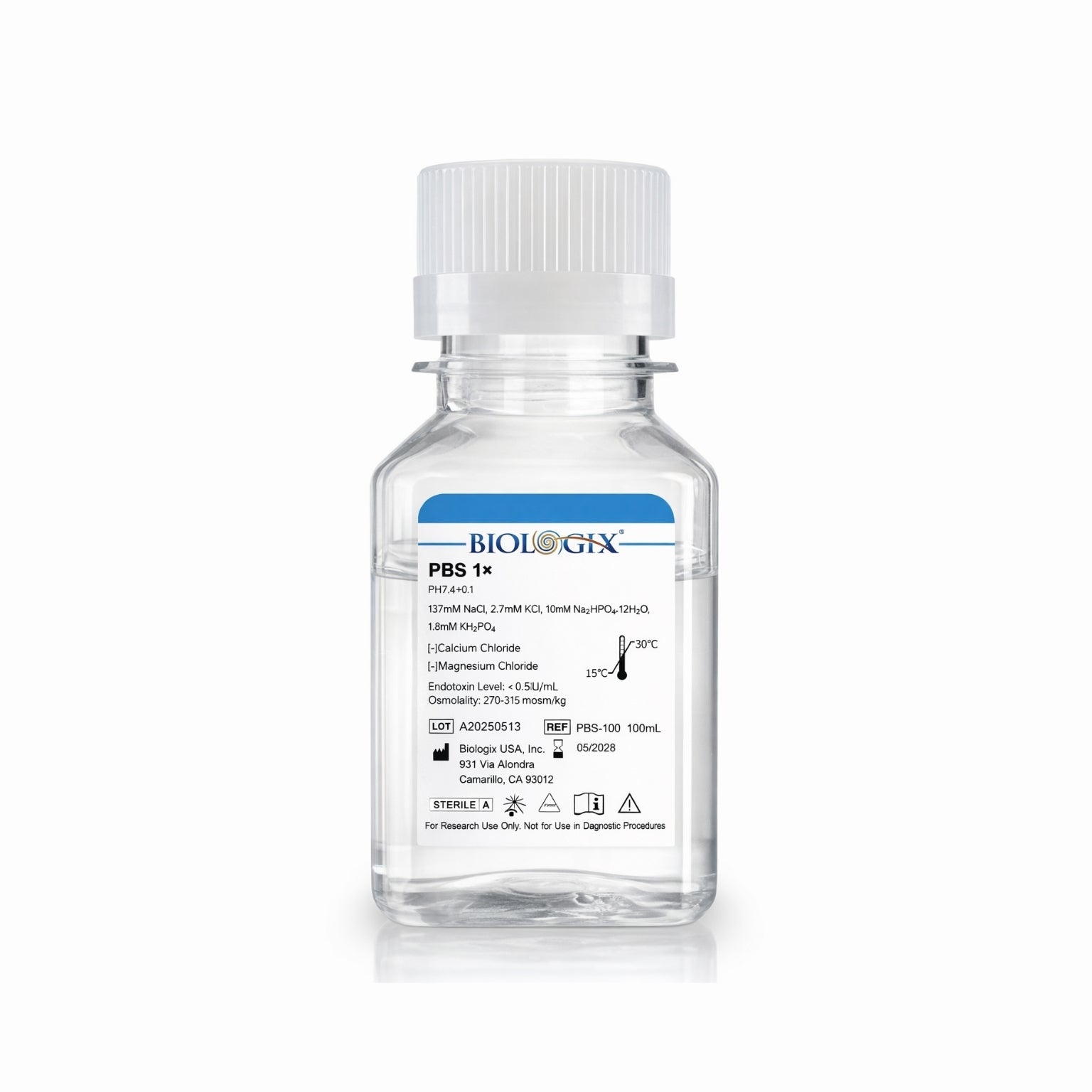 Biologix Phosphate Buffered Saline (PBS)